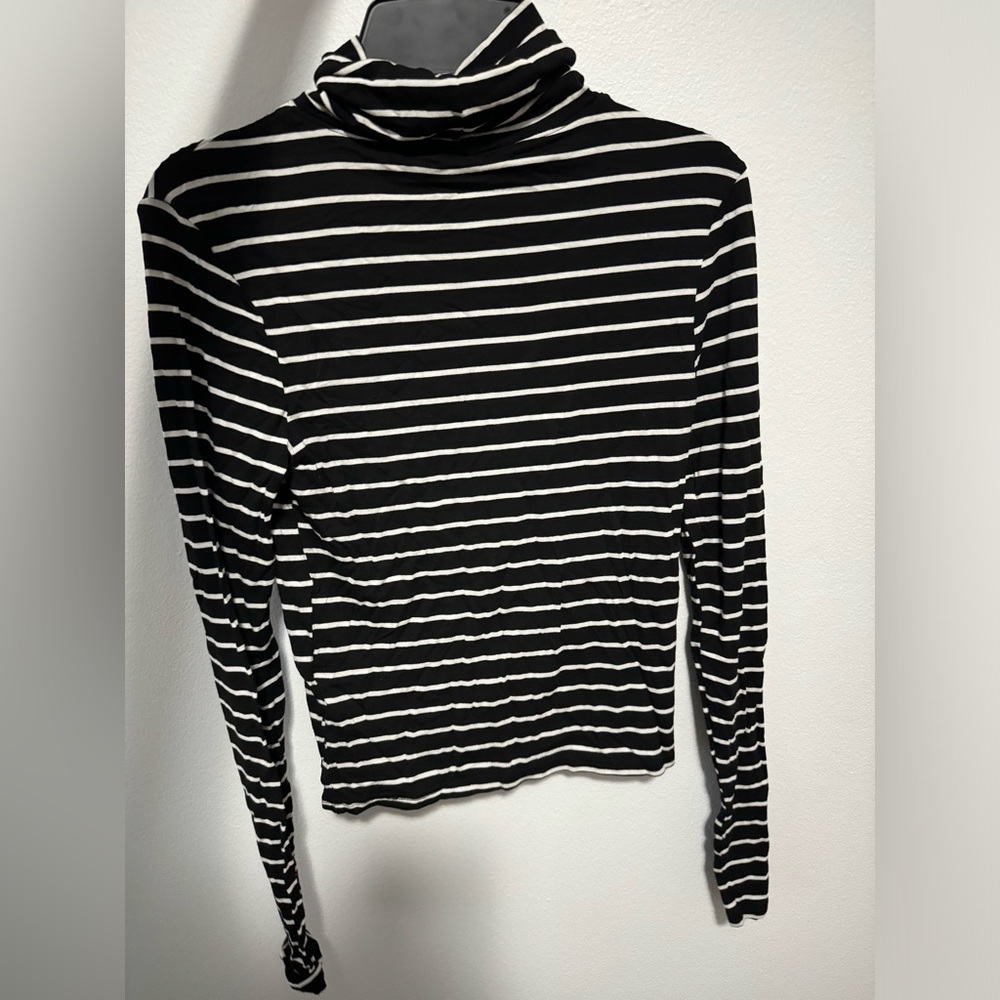Long sleeve, striped, turtle neck